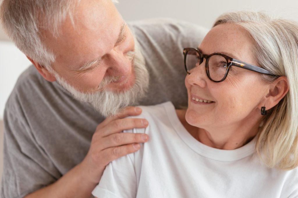 happy elderly couple